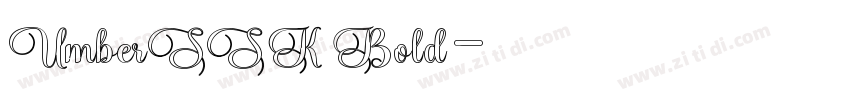 UmberSSK Bold字体转换